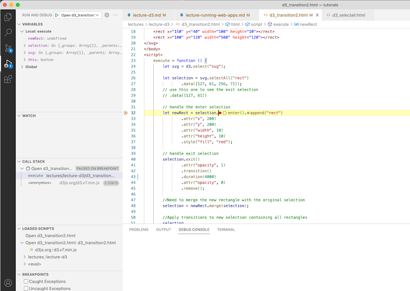 Visual Studio Code debug configuration